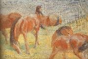 Franz Marc Grazing Horses I oil painting on canvas